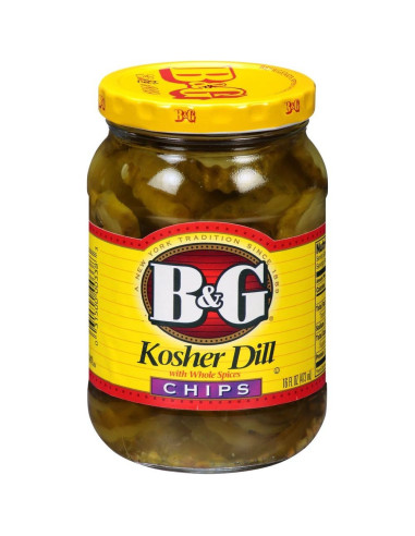 B&G Kosher Dill Chips 473ml - My American Market