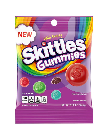 Skittles Gummies ai frutti di bosco - My American Market