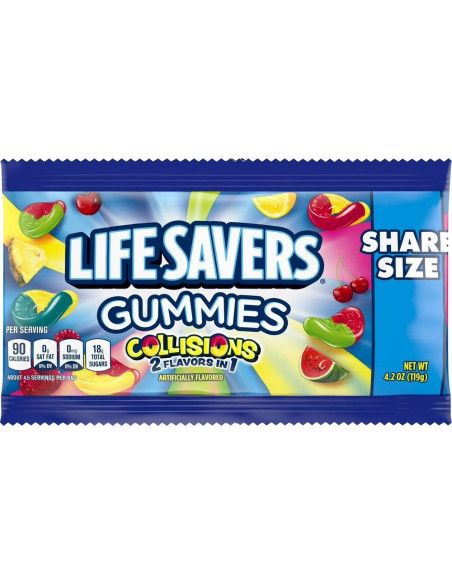 Gomitas Lifesavers Collisions Compartir Tamaño - My American Market