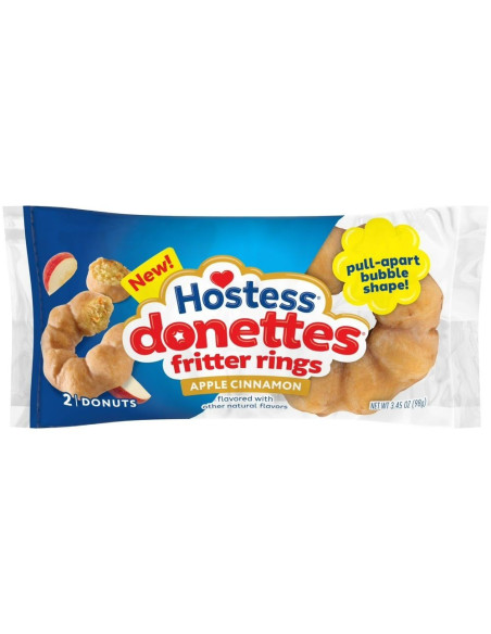 Donettes Hostess Anillos de buñuelos de manzana y canela X2 - My American Market