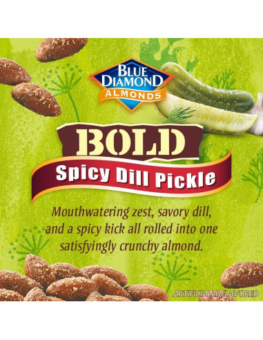 Blue Diamond Almonds Bold Spicy Dill Pickle - My American Market