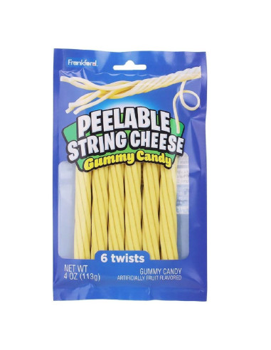 Caramelos de goma de queso en tiras pelables Frankford - My American Market