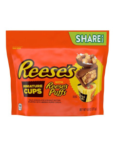 Mini tazas de cacahuete de Reese's con bolitas de Reese's - My American Market