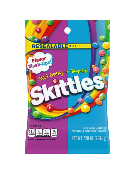 Skittles Flavor Mash-Ups Wild Berry & Tropical - My American Market