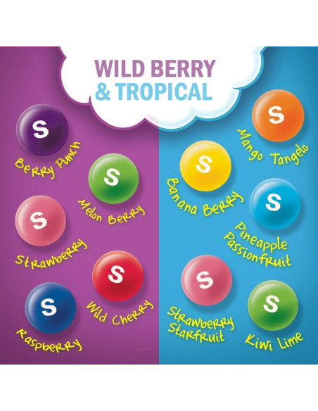 Skittles Flavor Mash-Ups Frutti di Bosco e Tropicali - My American Market