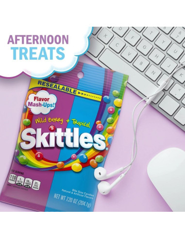 Skittles Flavor Mash-Ups Frutti di Bosco e Tropicali - My American Market