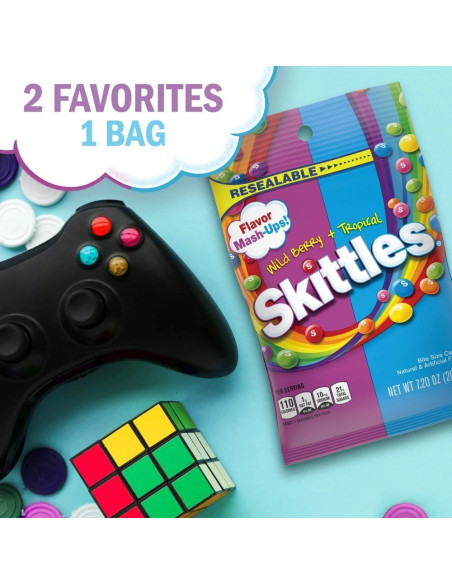 Skittles Flavor Mash-Ups Frutti di Bosco e Tropicali - My American Market