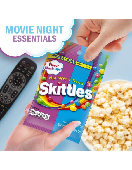 Skittles Flavor Mash-Ups Wild Berry & Tropical - My American Market