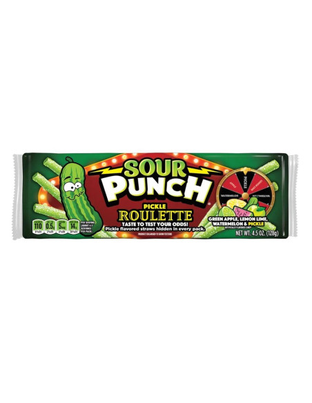Ruleta de pepinillos con pajitas de ponche agrio - My American Market