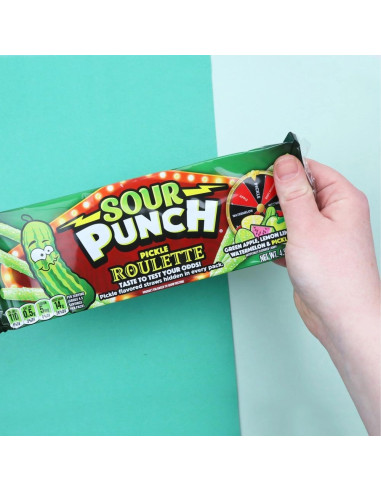 Roulette di sottaceti con cannucce di punch acido - My American Market