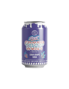 Gusano de goma agrio Candy Lips - My American Market