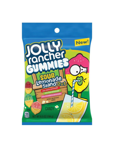 Jolly Rancher Gummies Sour Lemonade 2 Flavors in 1 - My American Market