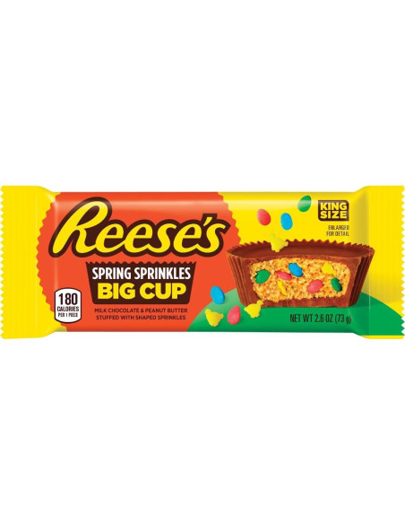 Reese's Spring Sprinkles Big Cup King Size - My American Market