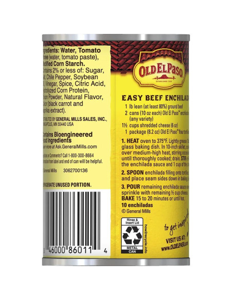 Salsa de Enchilada Roja Old El Paso Suave - My American Market