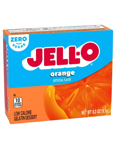 Jell-O Sin Azúcar Gelatina Naranja - My American Market