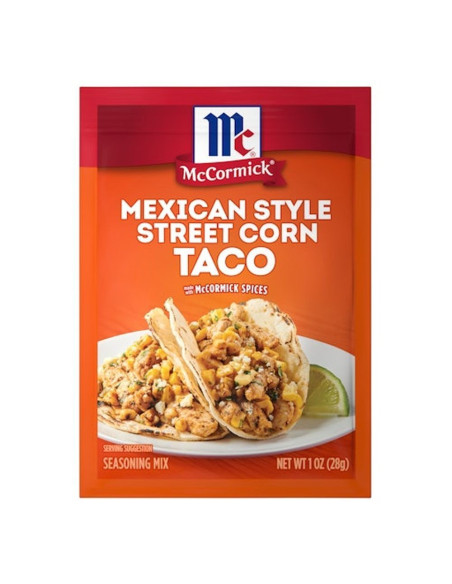 Mezcla de condimento para tacos de maíz callejero estilo mexicano McCormick - My American Market