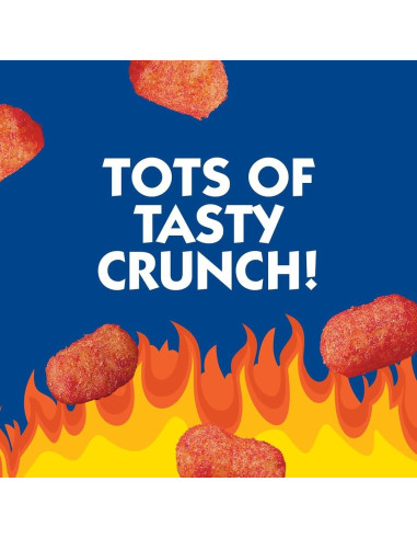 Andy Capp's - Fire Tots Puffcorn (bocconcini di mais soffiato piccanti) - My American Market
