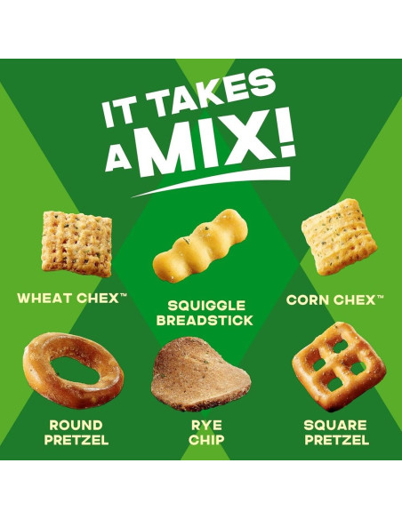 Chex Mix, mix di snack salati al gusto di panna acida e cipolla, 226 g - My American Market