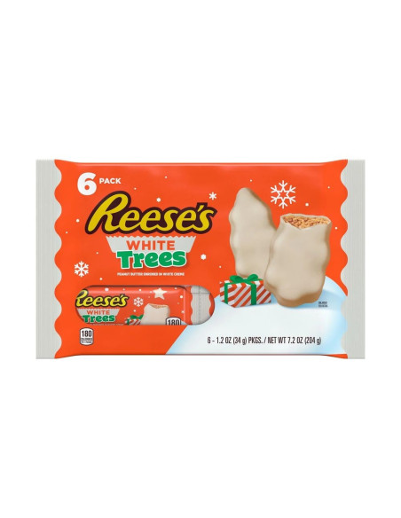 Reese's Peanut Butter White Chocolate Trees 6 Pack - My American Market