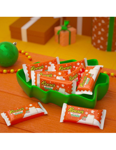 Reese's - White Chocolate Trees (sapins chocolat blanc, x6) - My American Market