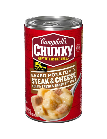 Papa al horno Campbell's Chunky con bistec y queso - My American Market