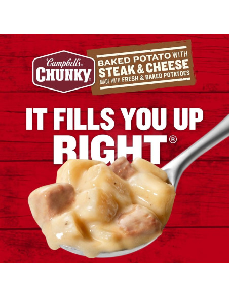 Campbell's - Chunky Baked Potato with Steak & Cheese (zuppa sostanziosa patata-manzo) - My American Market