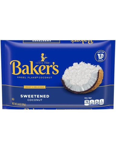 Baker's Angel Flake Sweetened Coconut 396g - My American Market