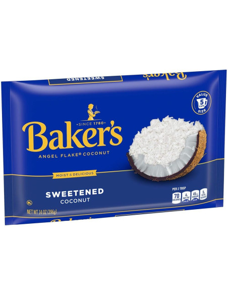 Baker's Angel Flake Sweetened Coconut 396g - My American Market