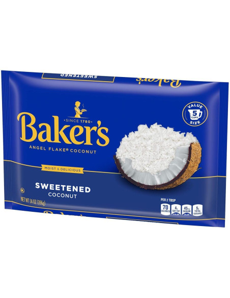 Baker's Angel Flake Sweetened Coconut 396g - My American Market