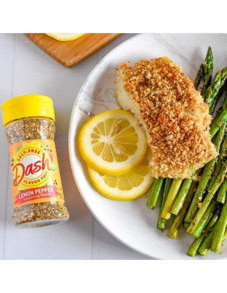 Dash Lemon Pepper Seasoning Blend - Salt-Free - My American Market