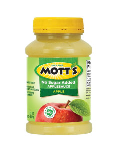 Passata di mele Mott's senza zuccheri aggiunti 652 g - My American Market