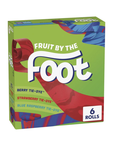 Fruit By The Foot - Variety (pâte de fruits en ruban, pack de 6) - My American Market