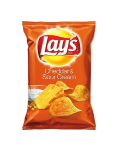 Papas fritas Lay's sabor queso cheddar y crema agria 184 g - My American Market