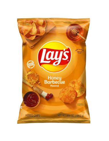 Papas fritas Lay's sabor miel y barbacoa 184 g - My American Market