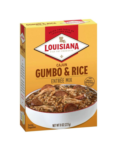 Pescado frito al estilo Louisiana, gumbo cajún y arroz - My American Market