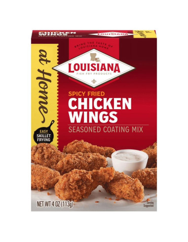 Frittura di pesce alla Louisiana, alette di pollo fritte piccanti - My American Market