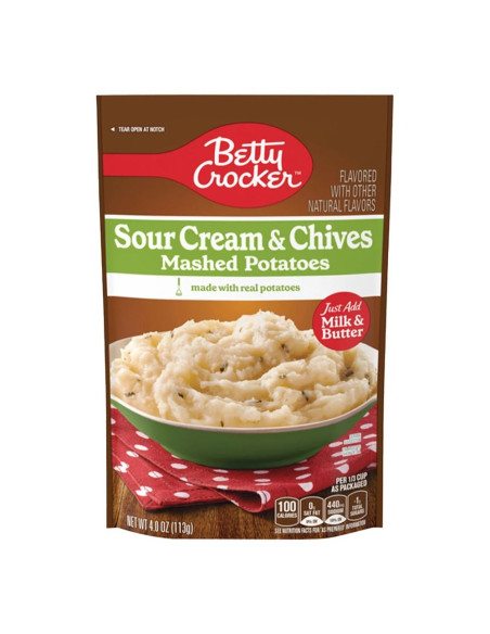 Betty Crocker Sour Cream & Chives Mashed Potatoes 113g - My American Market
