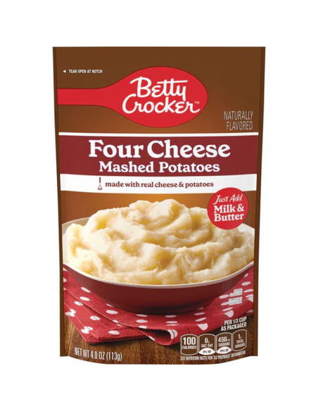 Puré de patatas con cuatro quesos Betty Crocker 113 g - My American Market