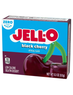 Jell-O Black Cherry Zero Sugar Jelly - My American Market