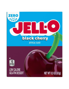 Gelatina Jell-O de cereza negra sin azúcar - My American Market 2