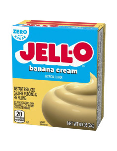 Jell-O Instant Pudding & Pie Filling Banana Cream Zero Sugar - My American Market 2
