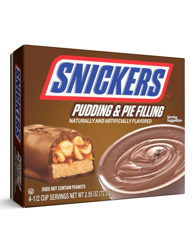 Pudín y relleno de tarta Snickers - My American Market