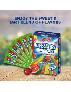 Life Savers - Drink Mix Cherry Watermelon (sticks boisson cerise-pastèque) - My American Market 2