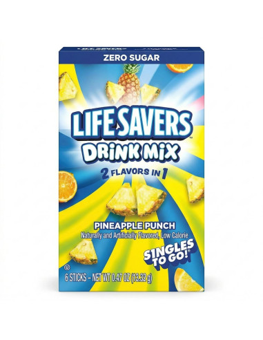 Life savers Drink Mix Pineapple Punch - My American Market