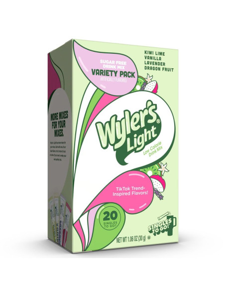 Mezcla para bebidas con base dulce y afrutada inspirada en el agua ligera de Wyler - My American Market