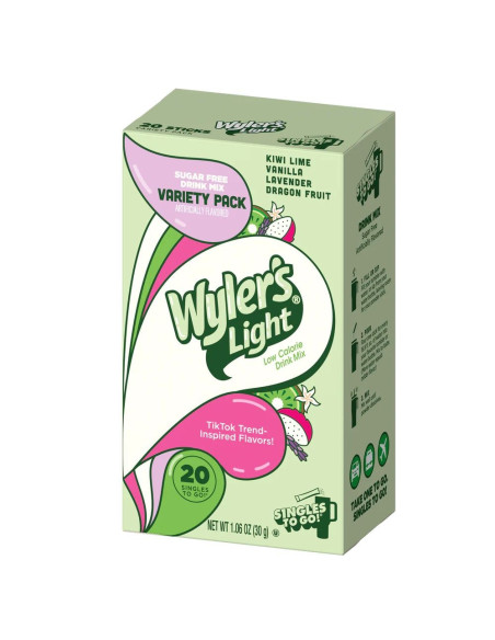 Mezcla para bebidas con base dulce y afrutada inspirada en el agua ligera de Wyler - My American Market