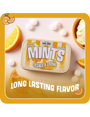 Big Sky Sugar Free Mints Orange & Creme - My American Market