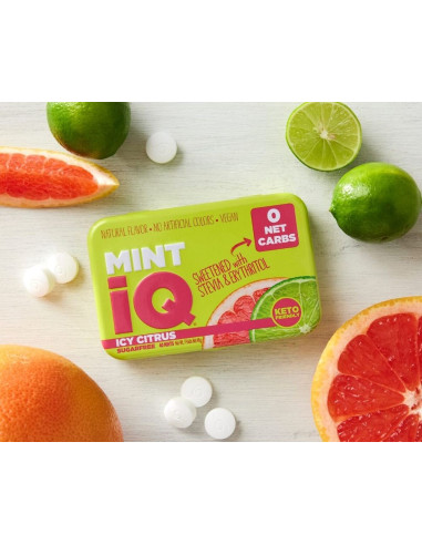 Mint IQ Ghiaccio agli Agrumi Senza Zucchero - My American Market