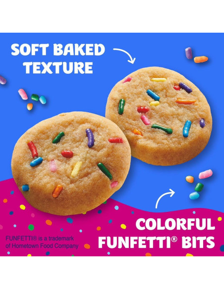 Pillsbury Mini Soft Baked Funfetti Cookies 283g - My American Market
