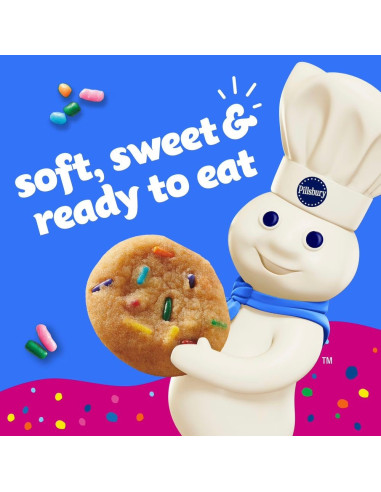 Pillsbury - Mini Soft Baked Funfetti Cookies (mini cookies moelleux aux confettis) - My American Market